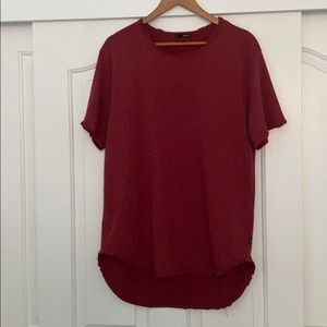 SHOP TRADITION Ripped Long T-Shirt (Medium). New